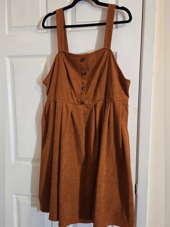 Dresses & Skirts - SHEIN LUNE Plus Button Front Overall Dress